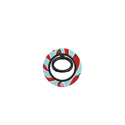 Bague de téléphone magnétique motif piment bleu, bague seule, sans téléphone