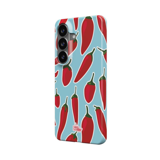 Coque fine et légère Samsung Galaxy piment bleu, vue trois quarts