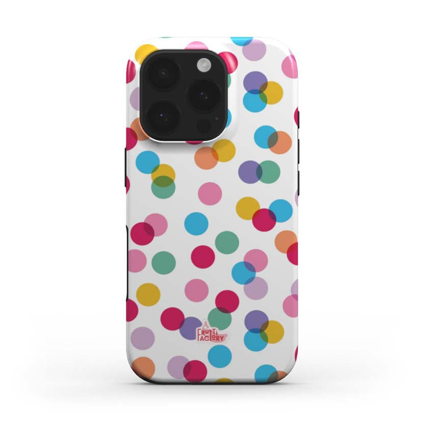 Coque Arti Confetti - iPhone - Antichoc - blanc