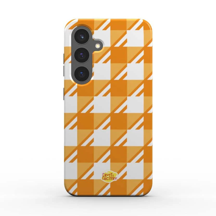 Coque de téléphone - Samsung Galaxy - Antichoc magnétique - Arti Vichy Love - Orange