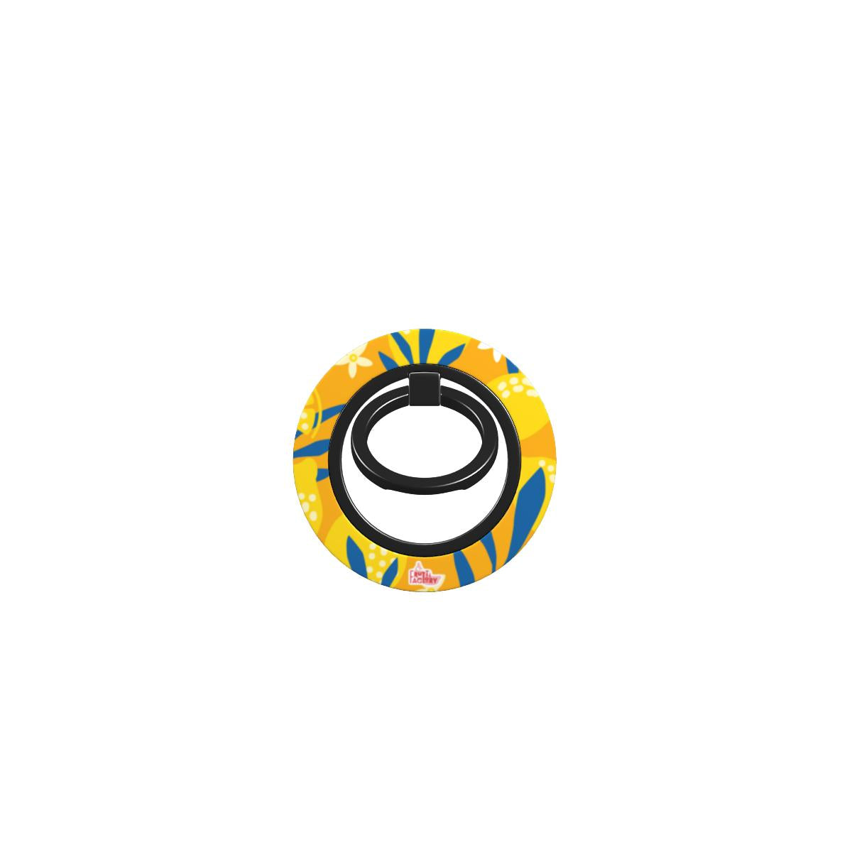 Bague de téléphone magnétique motif citron jaune, bague seule, sans téléphone