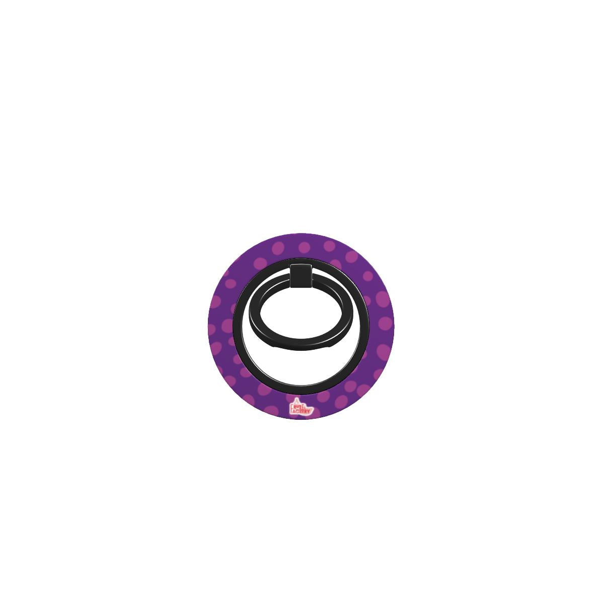 Bague de téléphone magnétique motif dalmatien violet, bague seule, sans téléphone
