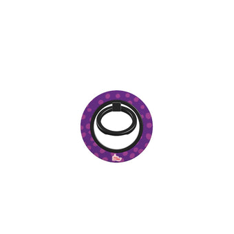 Bague de téléphone magnétique motif dalmatien violet, bague seule, sans téléphone