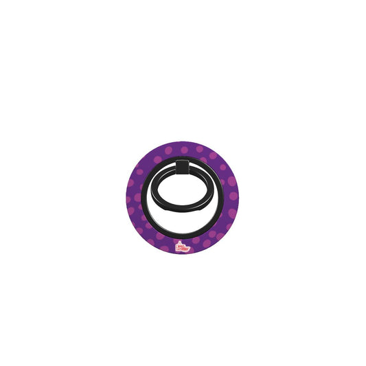 Bague de téléphone magnétique motif dalmatien violet, bague seule, sans téléphone