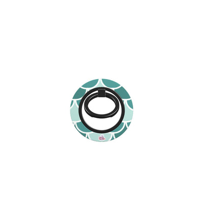 Bague de téléphone magnétique motif écailles vert, bague seule, sans téléphone