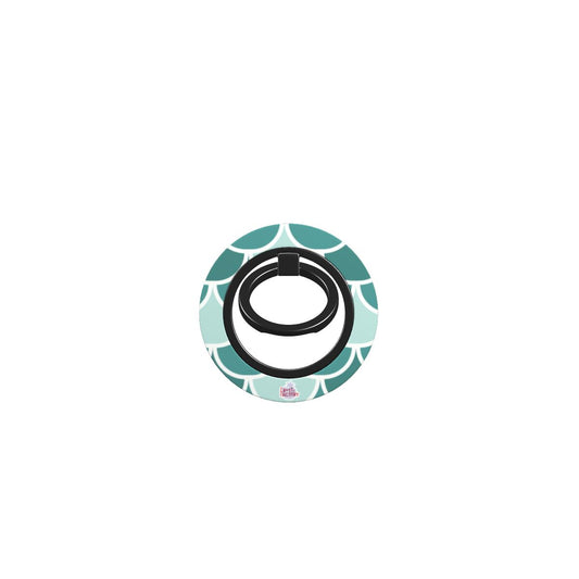 Bague de téléphone magnétique motif écailles vert, bague seule, sans téléphone