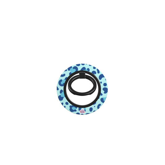 Bague de téléphone magnétique motif léopard bleu, bague seule, sans téléphone
