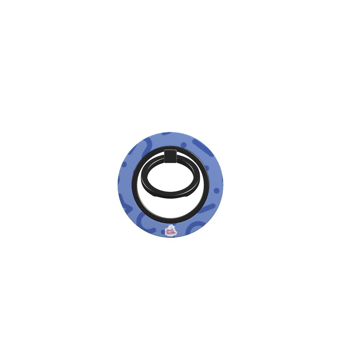 Bague de téléphone magnétique motif tortillon bleu, bague seule, sans téléphone