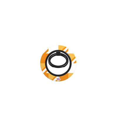 Bague de téléphone magnétique motif néo-carreau Vichy orange, bague seule, sans téléphone