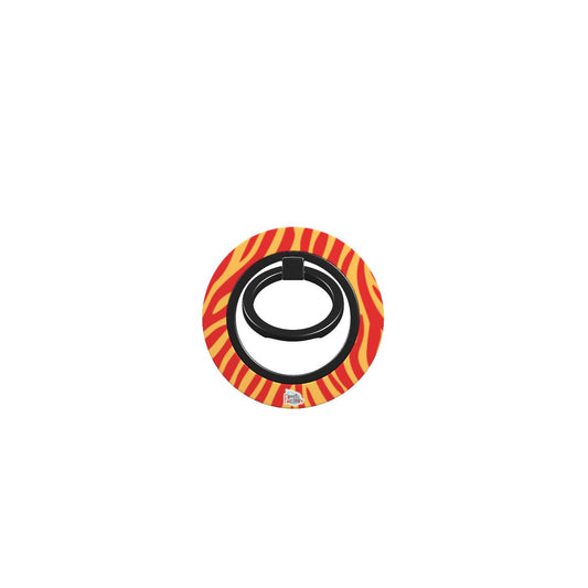 Bague de téléphone magnétique motif zèbre orange, bague seule, sans téléphone