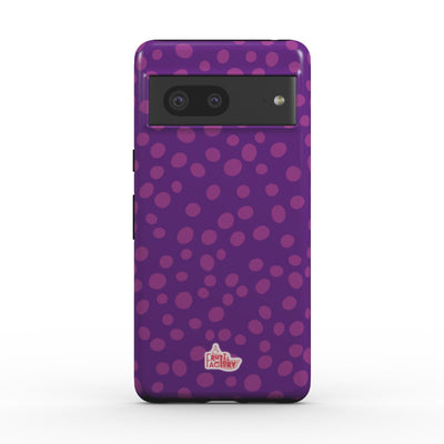Coque antichoc Google Pixel dalmatien violet, vue de face