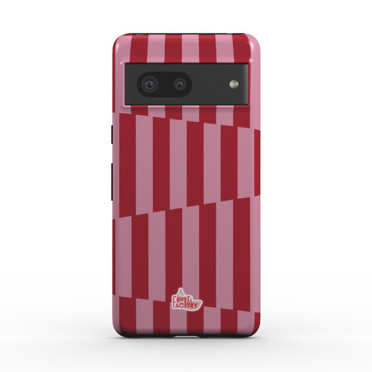Coque antichoc Google Pixel géométrique rose, vue de face