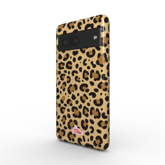 Coque antichoc Google Pixel léopard brun, vue trois quarts