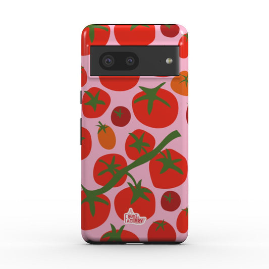 Coque antichoc Google Pixel tomate rose, vue de face
