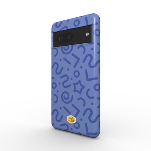 Coque antichoc Google Pixel tortillon bleu, vue trois quarts