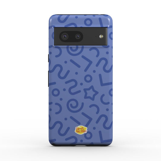 Coque antichoc Google Pixel tortillon bleu, vue de face
