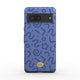 Coque antichoc Google Pixel tortillon bleu, vue de face
