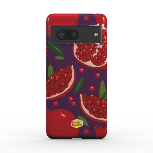Coque antichoc magnétique Google Pixel grenade violet, vue de face