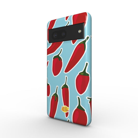 Coque antichoc magnétique Google Pixel piment bleu, vue trois quarts