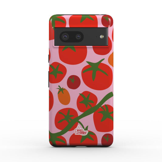 Coque antichoc magnétique Google Pixel tomate rose, vue de face