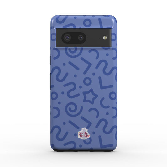 Coque antichoc magnétique Google Pixel tortillon bleu, vue de face