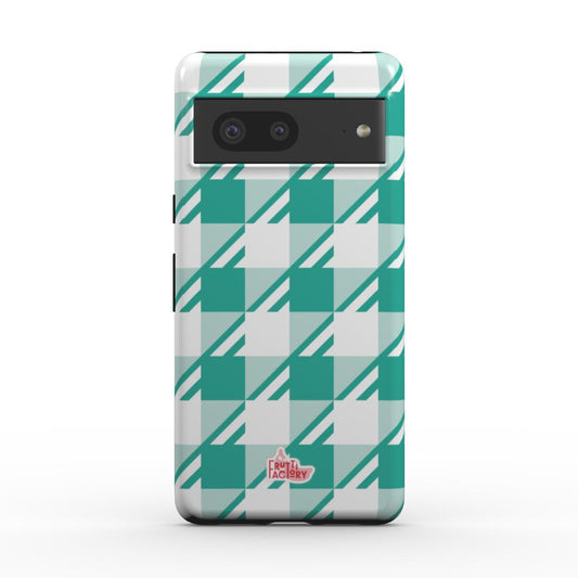 Coque antichoc magnétique Google Pixel Vichy menthe, vue de face