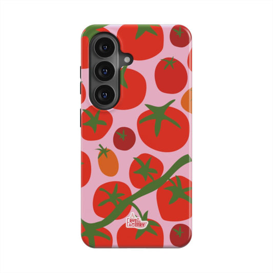 Coque antichoc magnétique Samsung Galaxy tomate rose, vue de face