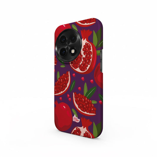 Coque antichoc OnePlus grenade violet, vue trois quarts