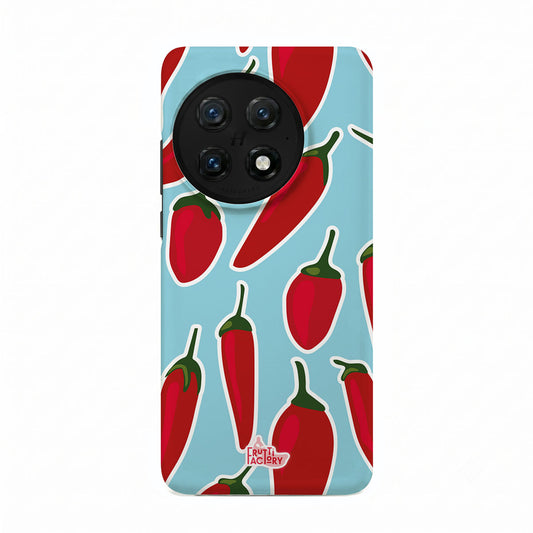 Coque antichoc OnePlus piment bleu, vue de face