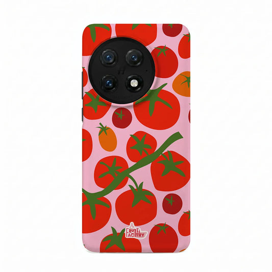 Coque antichoc OnePlus tomate rose, vue de face