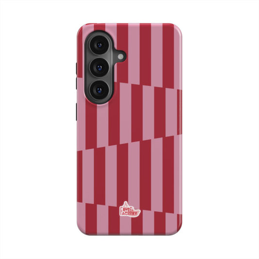 Coque antichoc Samsung Galaxy géométrique rose, vue de face