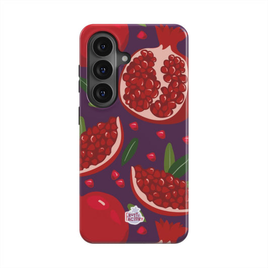 Coque antichoc Samsung Galaxy grenade violet, vue de face