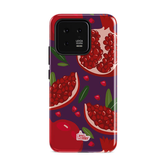 Coque antichoc Xiaomi grenade violet, vue de face