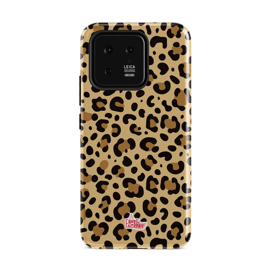 Coque antichoc Xiaomi léopard brun, vue de face