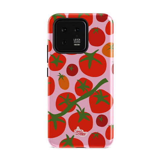 Coque antichoc Xiaomi tomate rose, vue de face