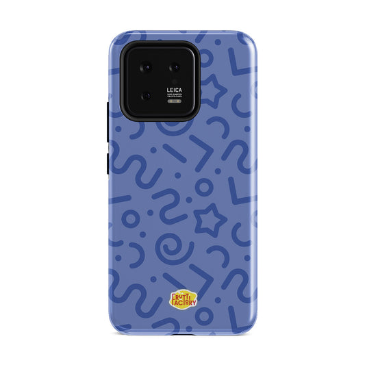 Coque antichoc Xiaomi tortillon bleu, vue de face