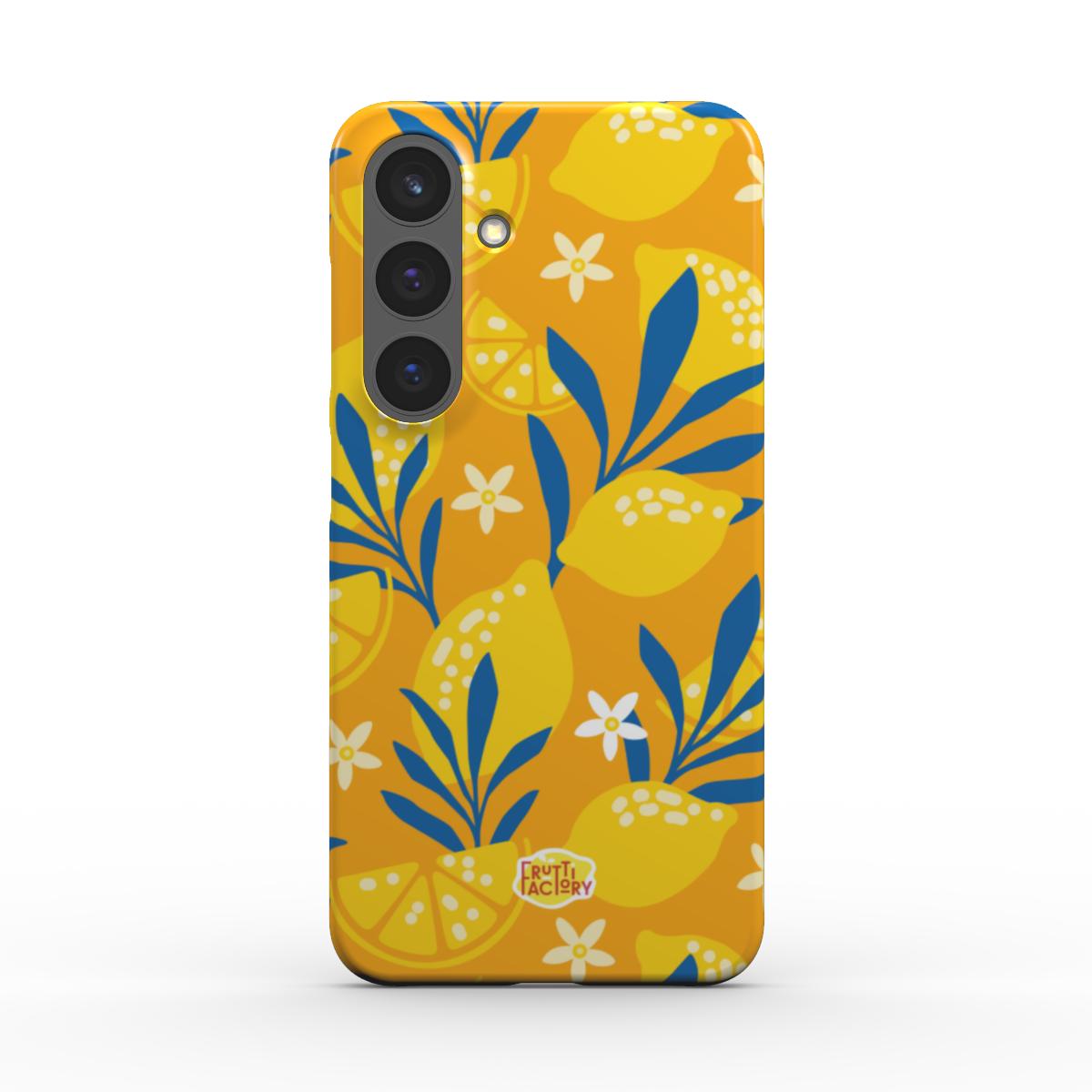 Coque fine et légère Samsung Galaxy citron jaune, vue de face