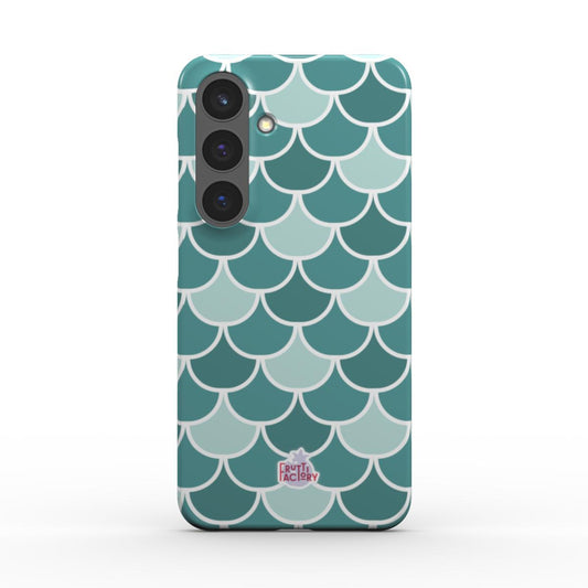 Coque fine et légère Samsung Galaxy écailles vert, vue de face