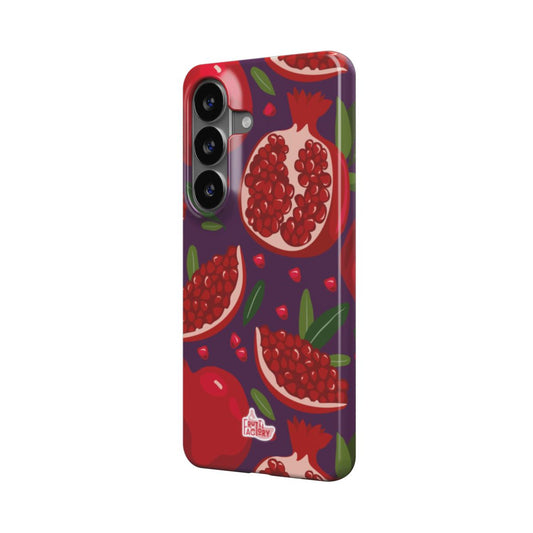 Coque fine et légère Samsung Galaxy grenade violet, vue trois quarts