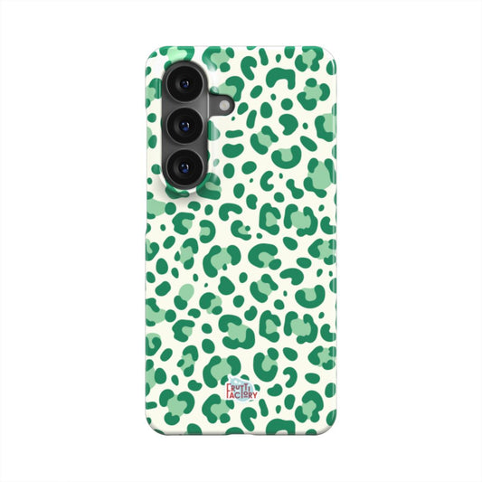 Coque fine et légère Samsung Galaxy léopard vert, vue de face