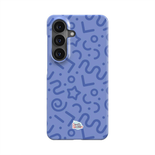 Coque fine et légère Samsung Galaxy tortillon bleu, vue de face