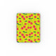 Coque iPad motif cerise vert, vue de face