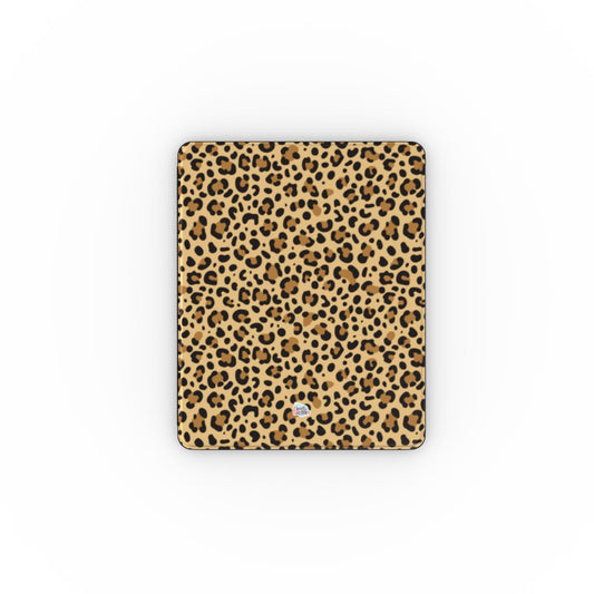 Coque iPad motif léopard brun, vue de face