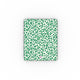 Coque iPad motif léopard vert, vue de face