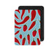 Coque Kindle motif piment bleu, vue de face