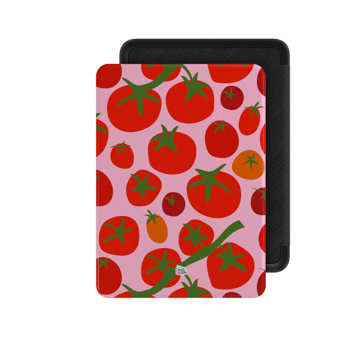 Coque Kindle motif tomate rose, vue de face