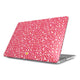 Coque MacBook motif léopard rose, vue de face