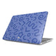 Coque MacBook motif tortillon bleue, vue de face