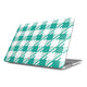 Coque MacBook Vichy menthe, vue de face