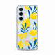 Coque transparente Samsung Galaxy citron jaune, vue de face